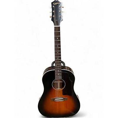 Used Epiphone Inspired by Gibson J-45 Vintage Sunburst Acoustic Electric Guitar