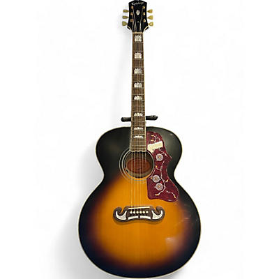 Epiphone Used Epiphone Inspired by Gibson J200 Aged Vintage Sunburst Acoustic Electric Guitar