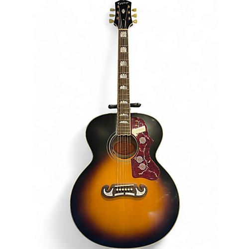 Epiphone Used Epiphone Inspired by Gibson J200 Aged Vintage Sunburst Acoustic Electric Guitar Aged Vintage Sunburst