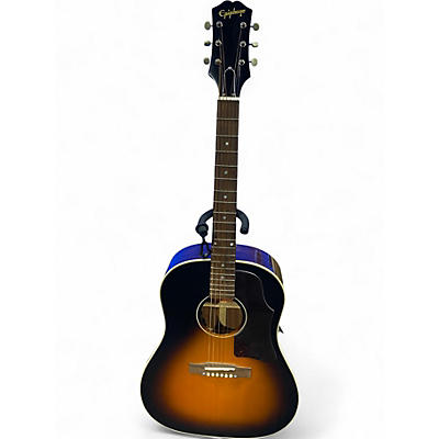 Used Epiphone Inspired by Gibson J45 Aged Vintage Sunburst Acoustic Electric Guitar