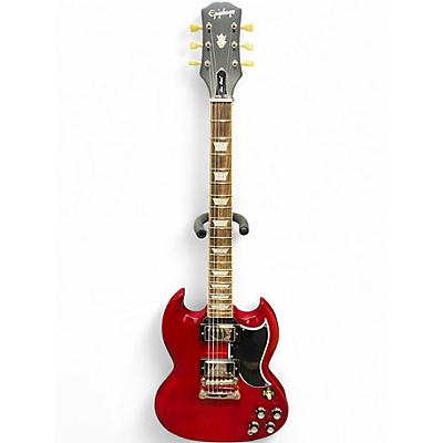 Used Epiphone Inspired by Gibson Les Paul SG Heritage Cherry Solid Body Electric Guitar