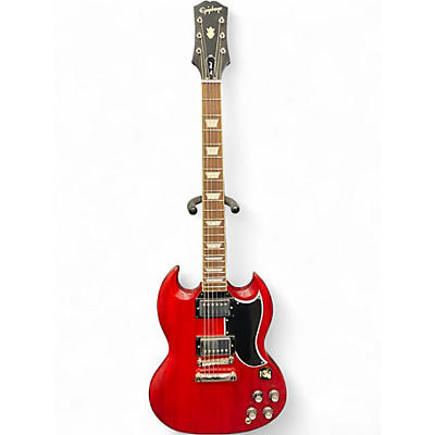 Used Epiphone Inspired by Gibson SG Cherry Solid Body Electric Guitar
