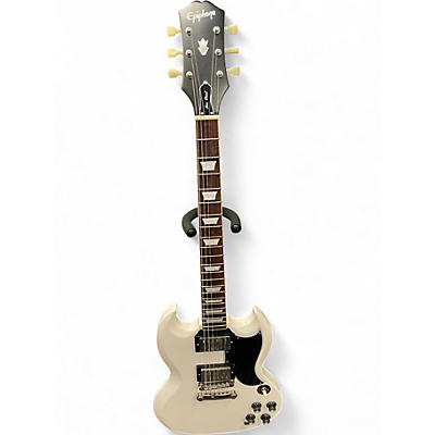 Used Epiphone Inspired by Gibson SG White Solid Body Electric Guitar