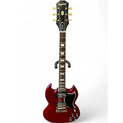 Used Epiphone Inspired by Gibson SG cherry red Solid Body Electric Guitar