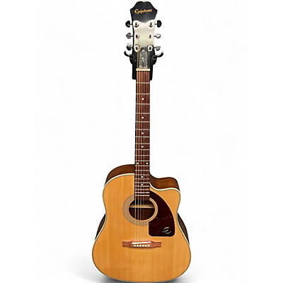 Used Epiphone J-15 EC Deluxe Natural Acoustic Electric Guitar