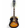 Used Epiphone J-200 EC STUDIO 2 Tone Sunburst 12 String Acoustic Guitar 2 Tone Sunburst