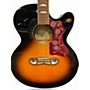 Used Epiphone J-200 EC STUDIO 3 Color Sunburst Acoustic Electric Guitar 3 Color Sunburst