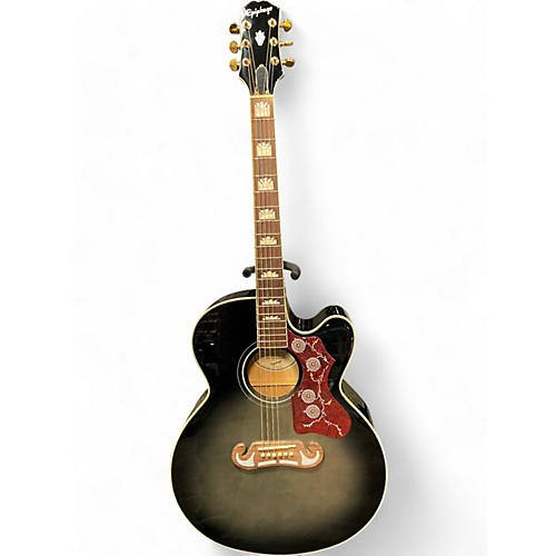 Epiphone Used Epiphone J-200 EC Studio sunburst grey Acoustic Electric Guitar sunburst grey