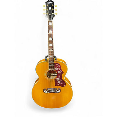 Used Epiphone J-200 Natural Acoustic Electric Guitar