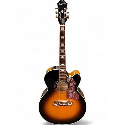 Used Epiphone J-200 STUDIO Vintage Sunburst Acoustic Electric Guitar