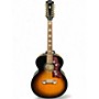Used Epiphone J-200 Studio 2 Tone Sunburst 12 String Acoustic Electric Guitar 2 Tone Sunburst