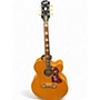 Used Epiphone J-200 Studio EC Natural Acoustic Electric Guitar Natural
