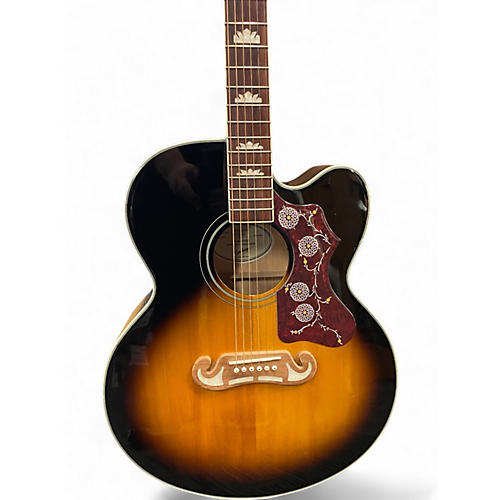 Used Epiphone J-200EC STUDIO 2 Tone Sunburst Acoustic Electric Guitar 2 Tone Sunburst