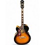Used Epiphone J-200EC STUDIO LH Vintage Sunburst Acoustic Electric Guitar Vintage Sunburst