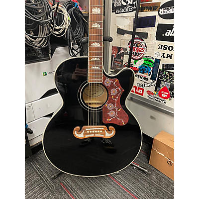 Used Epiphone J-200EC Studio Black Acoustic Guitar