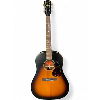 Used Epiphone J-45 Banner 2 Tone Sunburst Acoustic Guitar