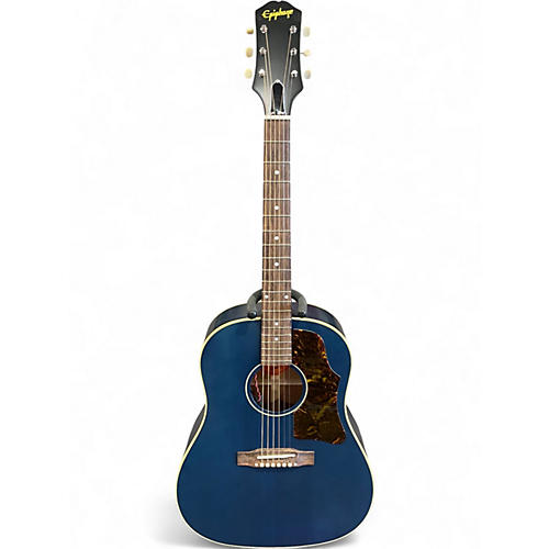 Used Epiphone J-45 Blue Acoustic Electric Guitar Blue