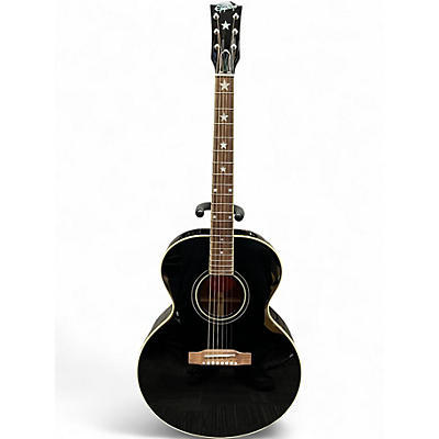 Used Epiphone J180 LS Ebony Acoustic Electric Guitar