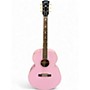 Used Epiphone J180 LS Pink Acoustic Electric Guitar Pink