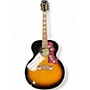 Used Epiphone J200 12 STRING INSPIRED BY GIBSON 2 Color Sunburst 12 String Acoustic Electric Guitar 2 Color Sunburst