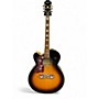 Used Epiphone J200 EC LEFT HANDED 2 Color Sunburst Acoustic Electric Guitar 2 Color Sunburst
