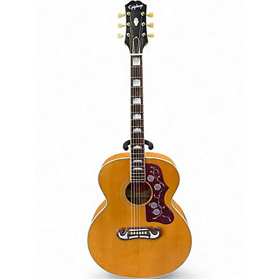 Used Epiphone J200 Natural Acoustic Electric Guitar