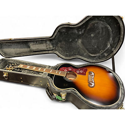 Used Epiphone J200 SUNBURST Acoustic Electric Guitar