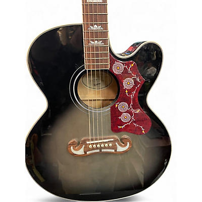 Used Epiphone J200EC STUDIO BLACK BURST Acoustic Electric Guitar