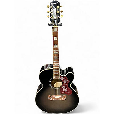 Used Epiphone J200EC STUDIO TRANSPARENT EBONY BURST Acoustic Electric Guitar