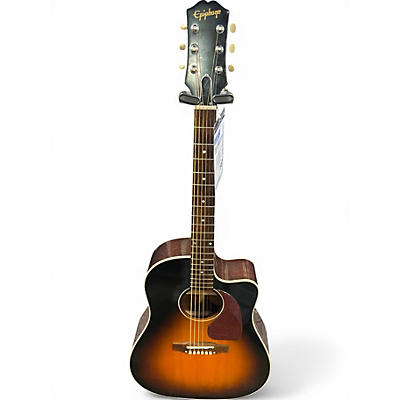 Used Epiphone J45 Vintage Sunburst Acoustic Electric Guitar