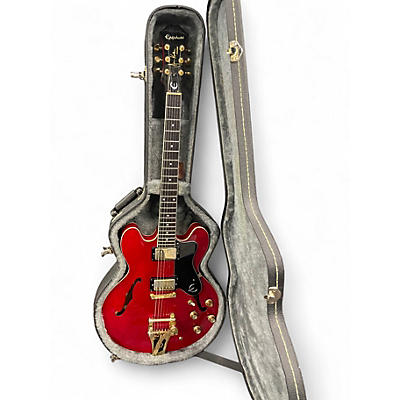 Used Epiphone JA Riviera Deluxe Cherry Hollow Body Electric Guitar