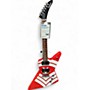 Used Epiphone JASON HOOK M4 RED AND WHITE Solid Body Electric Guitar RED AND WHITE