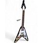 Used Epiphone JIMI HENDRIX FLYING V LOVE DROPS Ebony Solid Body Electric Guitar Ebony