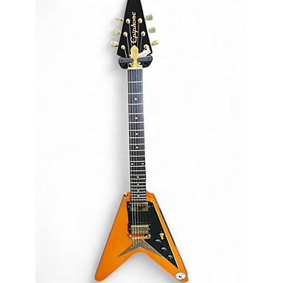 Used Epiphone JOE BONAMASSA 1958 KORINA AMOS FLYING V Natural Solid Body Electric Guitar