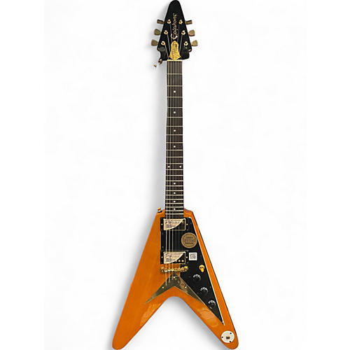 Used Epiphone JOE BONAMASSA AMOS FLYING V Natural Solid Body Electric Guitar Natural