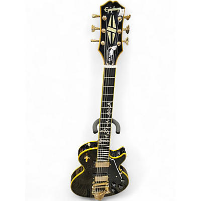 Used Epiphone JOE BONAMASSA LES PAUL CUSOM Black and Gold Solid Body Electric Guitar