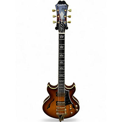 Used Epiphone JOHNNY A CUSTOM Sunburst Hollow Body Electric Guitar