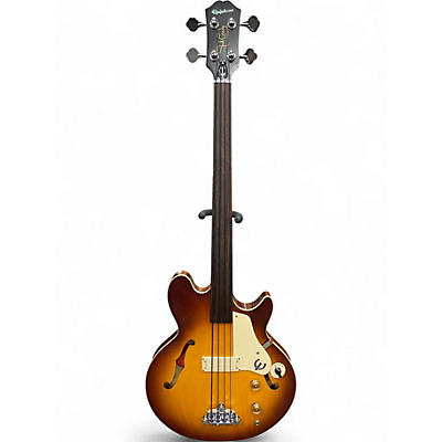 Used Epiphone Jack Casady Semi-hollow Sunburst Electric Bass Guitar