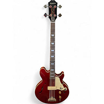 Used Epiphone Jack Casady Signature Burgundy Electric Bass Guitar