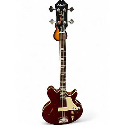 Used Epiphone Jack Casady Signature Candy Apple Red Electric Bass Guitar