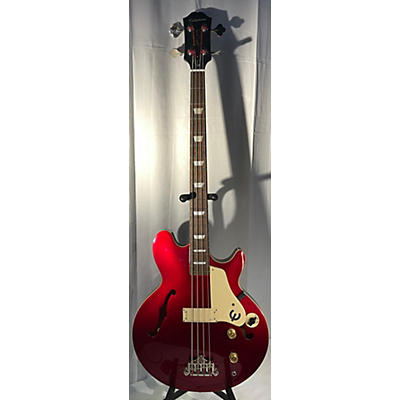 Epiphone Used Epiphone Jack Casady Signature Crimson Red Trans Electric Bass Guitar