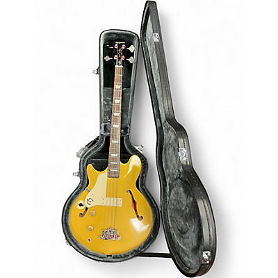 Used Epiphone Jack Casady Signature LEFT  Gold Electric Bass Guitar
