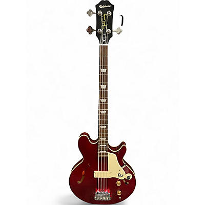 Used Epiphone Jack Casady Signature Red Electric Bass Guitar
