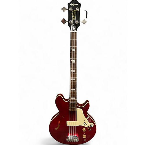 Used Epiphone Jack Casady Signature Red Electric Bass Guitar Red