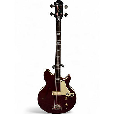 Used Epiphone Jack Casady Signature SPARKLING BURGUNDY Electric Bass Guitar