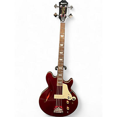 Epiphone Used Epiphone Jack Casady Signature Sparkling Burgundy Electric Bass Guitar