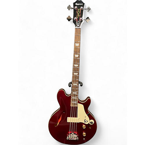 Epiphone Used Epiphone Jack Casady Signature Sparkling Burgundy Electric Bass Guitar Sparkling Burgundy