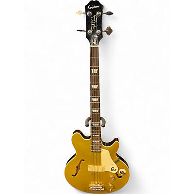 Used Epiphone Jack Casady Signature W CASE Eldorado Gold Electric Bass Guitar