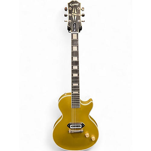 Used Epiphone Jared James Nichols Blues Power Gold Solid Body Electric Guitar Gold