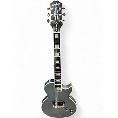 Used Epiphone Jared James Nichols "Blues Power" Les Paul Custom Aged Pelham Blue Solid Body Electric Guitar